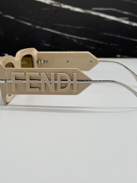NEW FENDI FE40133I 57E SUNGLASSES BEIGE WOMEN EYEWEAR FENDI main image 7